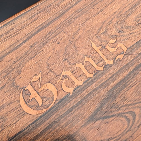 19世紀後半 フレンチアンティーク 象嵌 木製グローブボックス